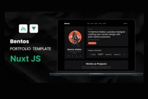 Mua Bentos - Personal Portfolio Nuxt js Template giá rẻ