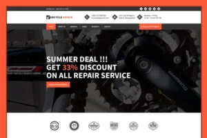 Mua Bicycle Fix - Maintenance Shop Template giá rẻ