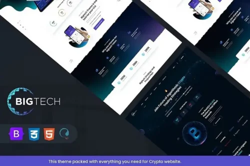 Mua Bigtech - ICO & Crypto Landing React Nextjs Templa giá rẻ