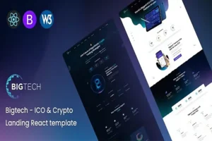 Mua Bigtech - ICO & Crypto Landing React Template giá rẻ