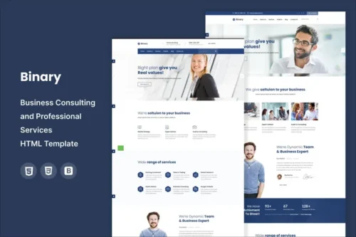 Mua Binary - Business Consulting HTML Template giá rẻ