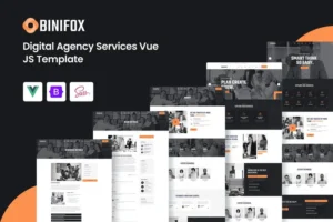 Mua Binifox - Digital Agency Services Vue JS Template giá rẻ