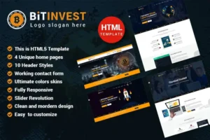 Mua Bitinvest - Bitcoin Crypto Currency Template giá rẻ