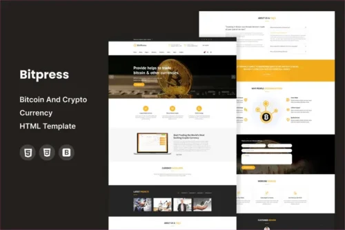 Mua Bitpress - Bitcoin HTML Template giá rẻ