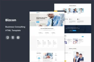 Mua Bizcon - Business Consultin HTML Template giá rẻ