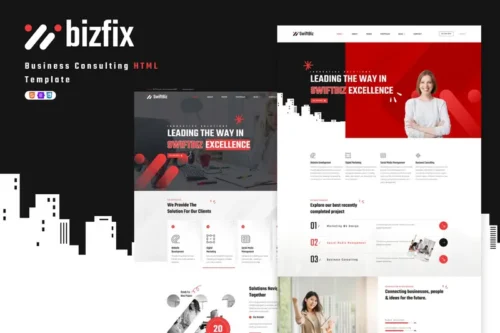 Mua Bizfix- Business Consulting HTML Template giá rẻ