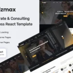 Bizmax – Business Consulting ReactJs Template