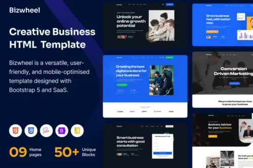 Mua Bizwheel – Multipurpose Business HTML Template giá rẻ