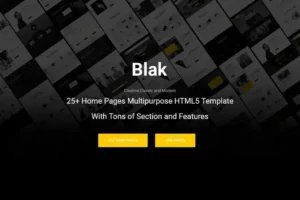 Mua Blak - Responsive MultiPurpose HTML5 Template giá rẻ
