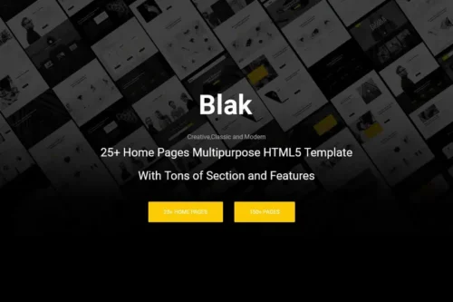 Mua Blak - Responsive MultiPurpose HTML5 Template giá rẻ
