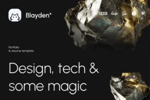 Mua Blayden Personal Portfolio & Resume HTML Template giá rẻ