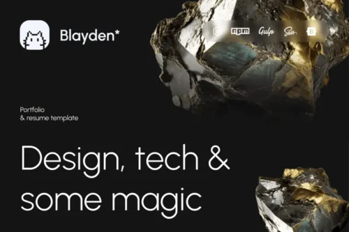 Mua Blayden Personal Portfolio & Resume HTML Template giá rẻ