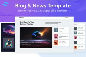 Mua Blog - Blogloo TailwindCSS News Template giá rẻ