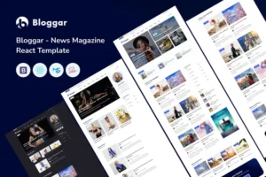 Mua Bloggar - News Magazine React Template giá rẻ