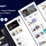 Bloggar – News Magazine Tailwindcss HTML5 Template