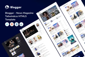 Mua Bloggar - News Magazine Tailwindcss HTML5 Template giá rẻ