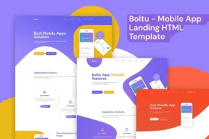 Mua Boltu - App Landing HTML Template giá rẻ
