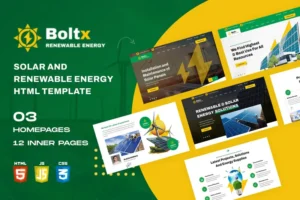 Mua Boltx - Solar and Renewable Energy HTML Template giá rẻ