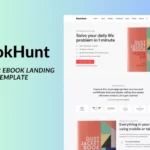 Bookhunt – Author eBook Landing React Template