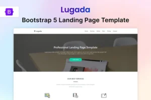 Mua Bootstrap Landing Page Template -Lugada giá rẻ
