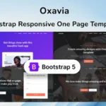 Bootstrap Responsive One Page Template – Oxavia