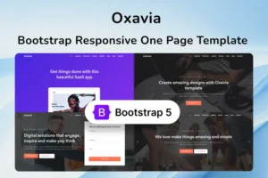 Mua Bootstrap Responsive One Page Template - Oxavia giá rẻ