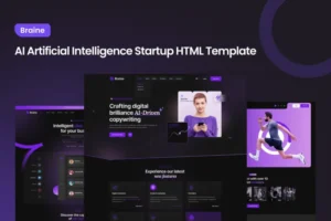 Mua Braine - AI Artificial Intelligence Startup HTML giá rẻ