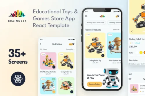 Mua BrainNest - Learning Toys | PWA App with Backend giá rẻ