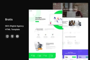 Mua Bratis - SEO /Digital Agency HTML5 Template giá rẻ