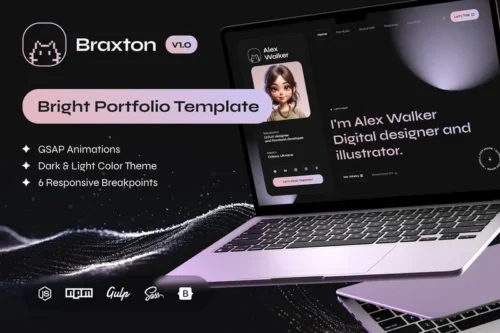 Mua Braxton Personal Portfolio & Resume HTML Template giá rẻ