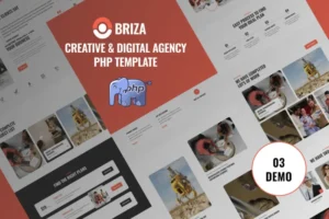 Mua Briza – Creative Digital Agency PHP Template giá rẻ