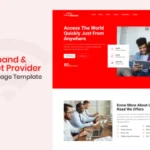 Broadband Internet Provider Landing Page Template