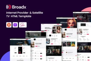 Mua Broadx - Internet Provider Services HTML Template giá rẻ