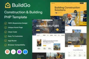 Mua BuildGo - Construction & Building PHP Template giá rẻ