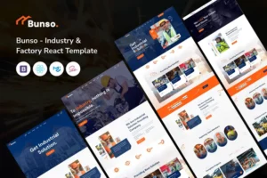 Mua Bunso - Industry & Factory React Template giá rẻ
