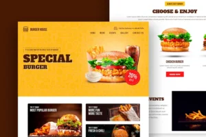 Mua Burger House - Fast Food & Restaurant One Page giá rẻ