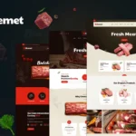 Butcher & Meat Shop Template + RTL