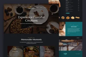 Mua Cafe Bar and Restaurant Website Template - Baresto giá rẻ