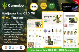 Mua Cannabo - Cannabis & Marijuana Shop HTML Template giá rẻ
