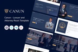 Mua Canun – Lawyer and Attorney React Template giá rẻ