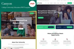 Mua Canyon - College University Education PHP Template giá rẻ