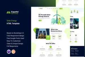 Mua Capatel – Solar Energy HTML Template giá rẻ
