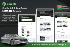 Mua Carento - Auto Dealer & Car Rental NextJS Template giá rẻ