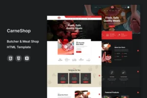 Mua CarneShop - Butcher & Meat Shop HTML template giá rẻ
