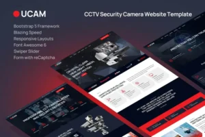 Mua CCTV Security Camera Website Template - Ucam giá rẻ