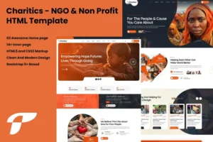 Mua Charitics - NGO & Non Profit HTML Template giá rẻ
