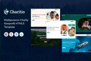 Mua Charitio - Multipurpose Charity HTML5 Template giá rẻ