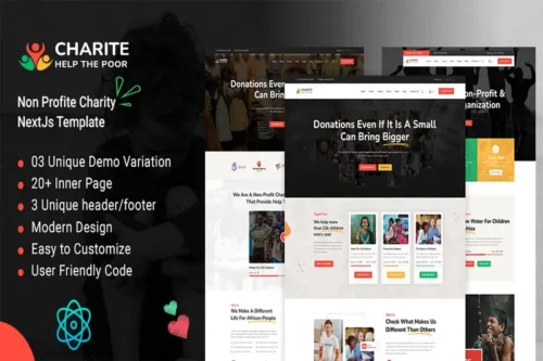 Mua Charity - Non-Profit Charity React NextJs Template giá rẻ