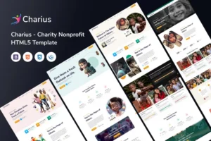 Mua Charius - Charity Nonprofit HTML5 Template giá rẻ