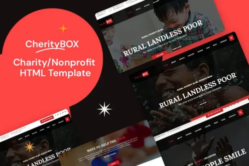 Mua CherityBOX- Charity / Nonprofit HTML Template giá rẻ